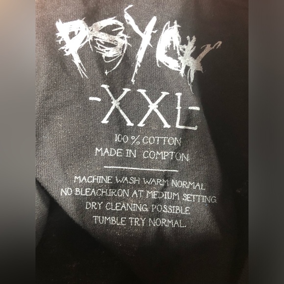 NWOT Psych Black Tee with “Psych is the Sh*t” White Lettering - Size XXL - Picture 3 of 3